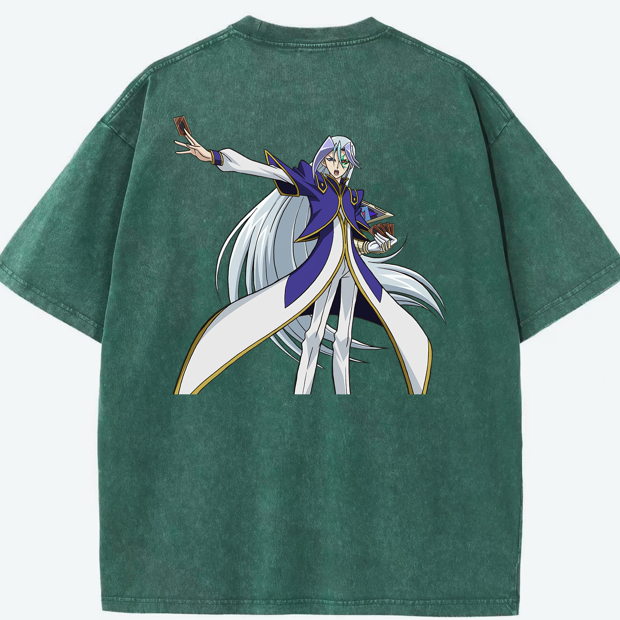 （画像用） 遊☆戯☆王 Yu-Gi-Oh! 綿100% ヴィンテージ風 半袖Tシャツ（背面プリント）